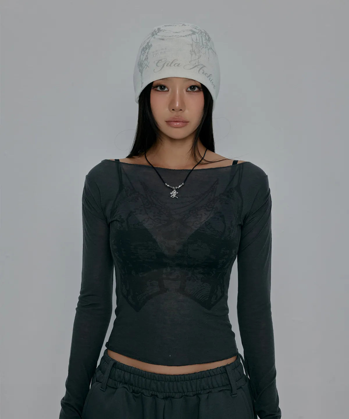 TATTOOED GRAPHIC BEANIE - 2 colors