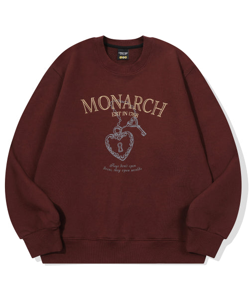 EMBROIDERY SWEATSHIRT - 4 COLORS BURGUNDY