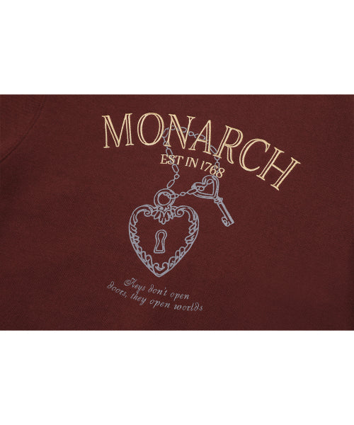 EMBROIDERY SWEATSHIRT - 4 COLORS BURGUNDY