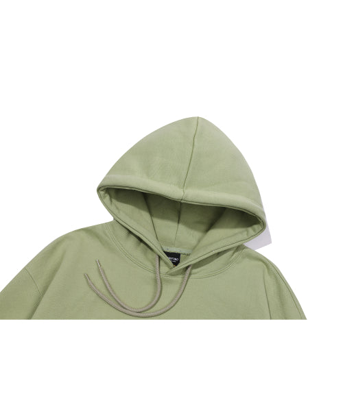 EMBROIDERY HOODIE - 2 COLORS KHAKI