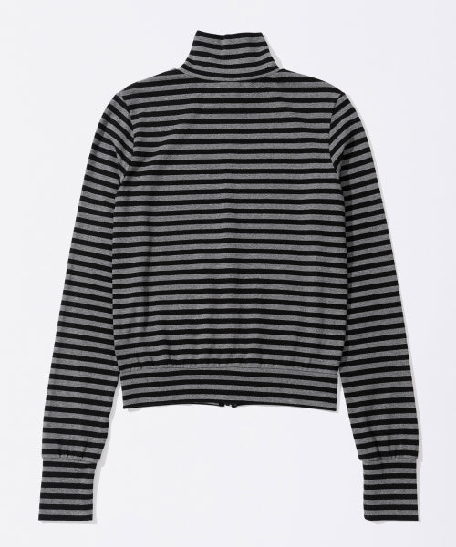 LIGHT WEIGHT STRIPED JERSEY - 3 COLORS CHARCOAL
