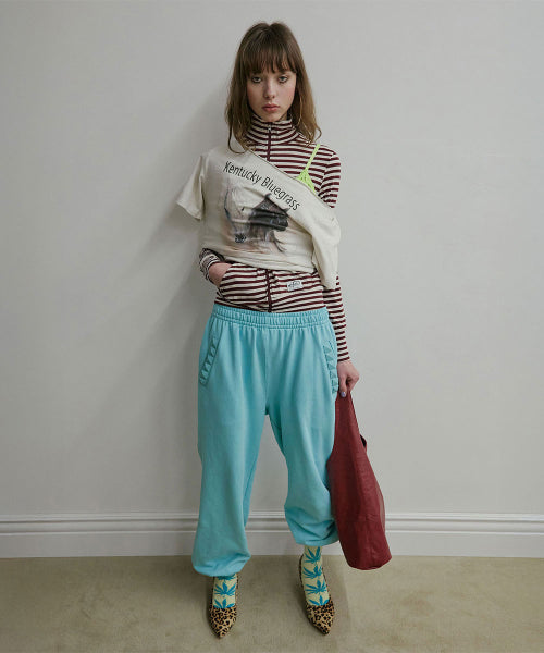 LIGHT WEIGHT STRIPED JERSEY - 3 COLORS BURGUNDY