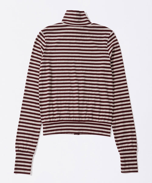 LIGHT WEIGHT STRIPED JERSEY - 3 COLORS BURGUNDY