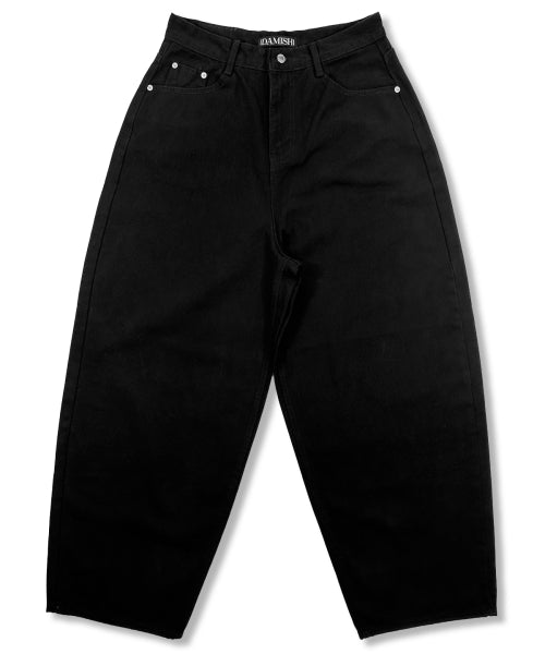 DAISY WASHED PANTS BLACK