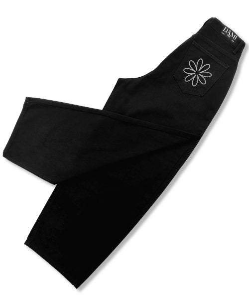 DAISY WASHED PANTS BLACK
