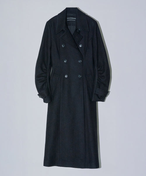 TAILORED WOOL LONG COAT - 2 COLORS BLACK