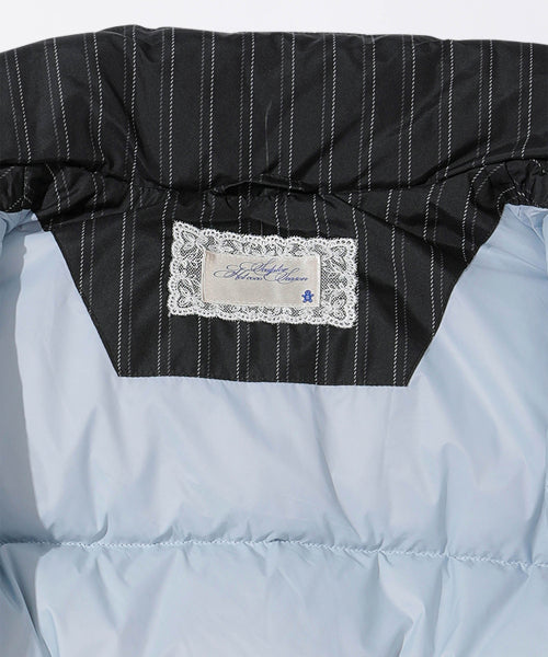 SO DEMURE CROPPED PUFFER DOWN FADED - 2 COLORS BLACK