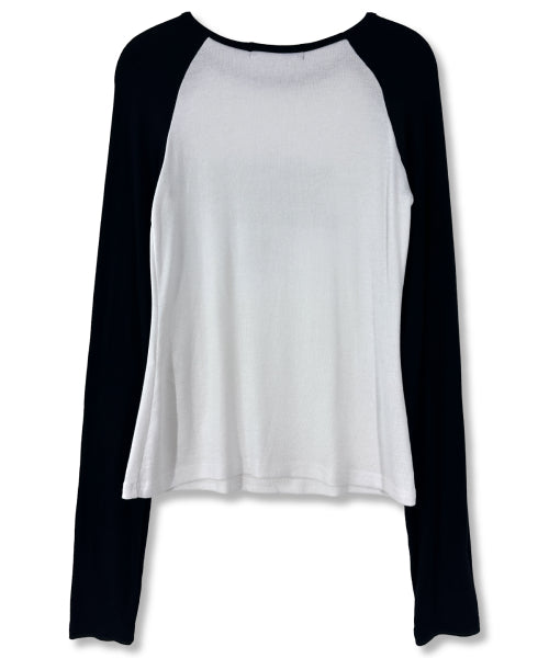 CROSS LETTERING SLEEVE LONG - 2 COLORS BLACK