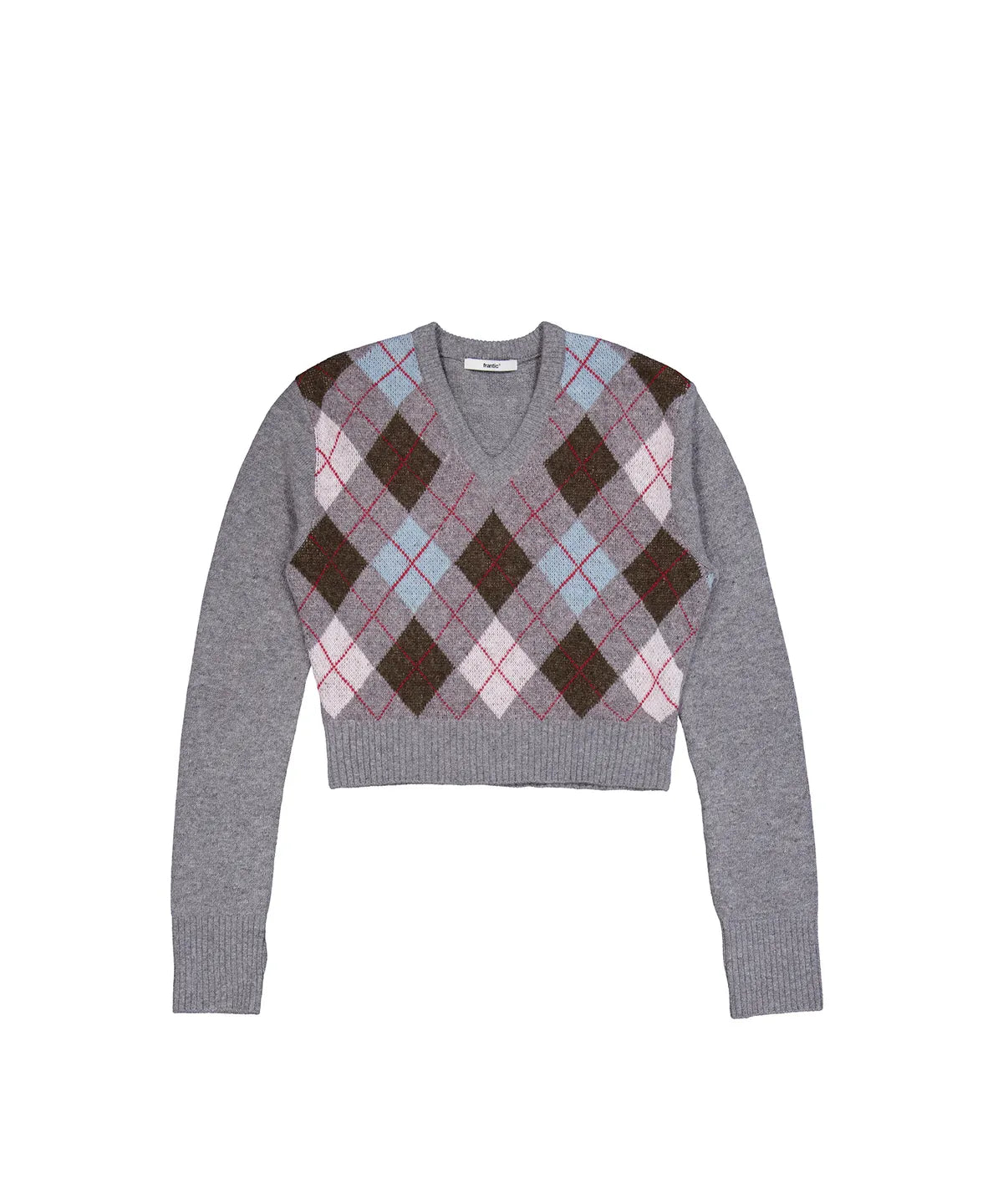 V-NECK WOOL-BLEND KNIT SWEATER #SULLYOON同款!