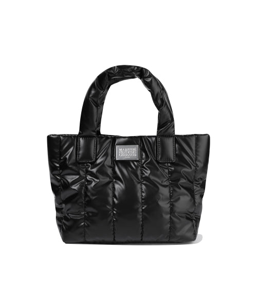 CLASSIC LOGO MATT METALLIC PADDING BAG - 3 COLORS BLACK