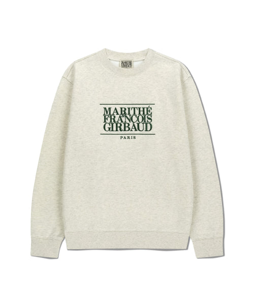 CLASSIC LOGO EMBROIDERY SWEATSHIRT - 4 COLORS OATMEAL