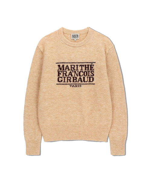 BOUCLE CLASSIC LOGO KNIT PULLOVER - 4 COLORS AS SHOWN