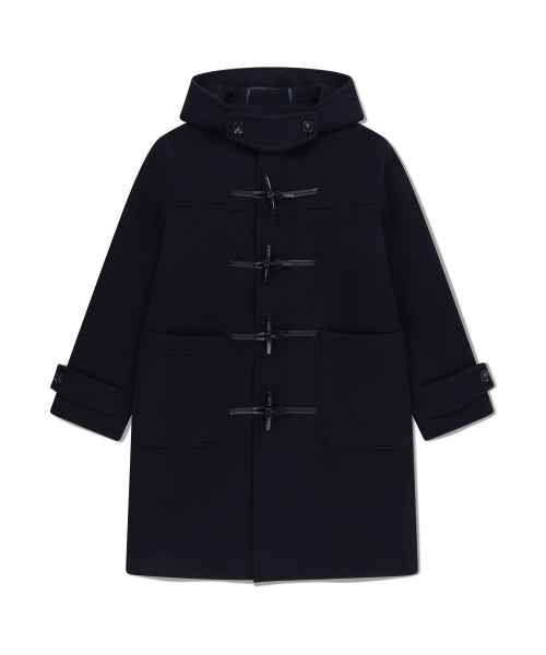 LONG DUFFLE COAT - 2 COLORS NAVY