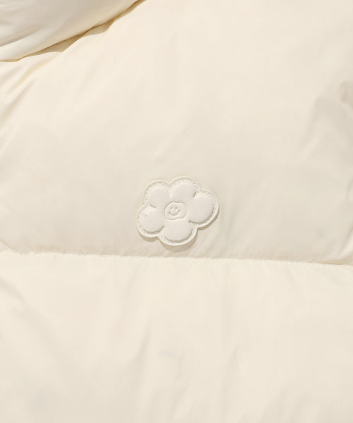 LILY PATCH DOWN SHORT PUFFER #GISELLE同款! - 3 COLORS CREAM