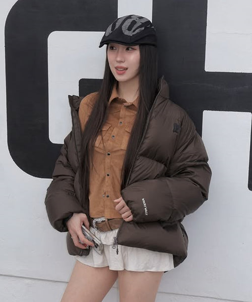 DUCKY DOWN SHORT PUFFER #GISELLE同款! - 5 COLORS BROWN