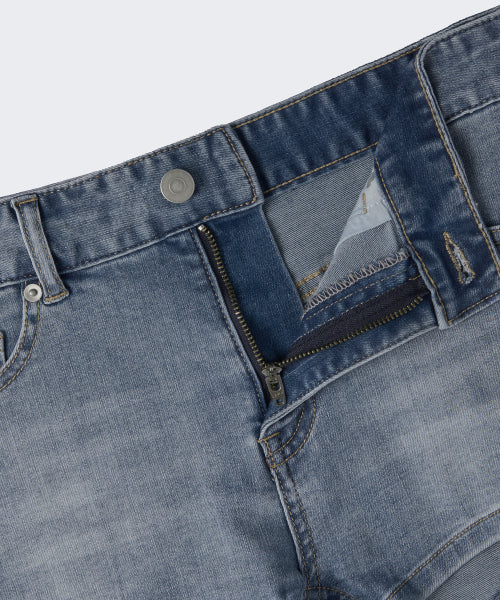 WOMENS MICRO DENIM SHORTS #韓韶禧同款! - 3 COLORS INDIGO