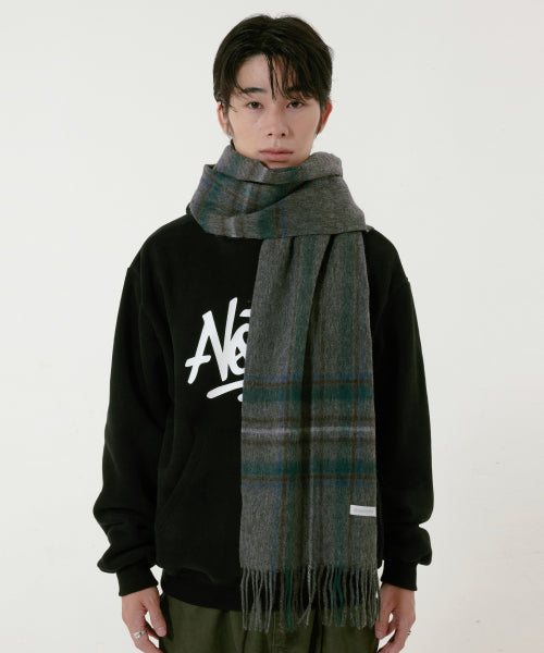 SOFT WOOL MUFFLER - 15 COLORS BLACK