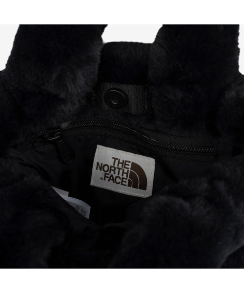 PLUMPY TOTE BAG MINI FUR REAL BLACK