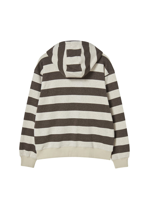 NY APLIQUE HOODIE BROWN - 2 COLORS