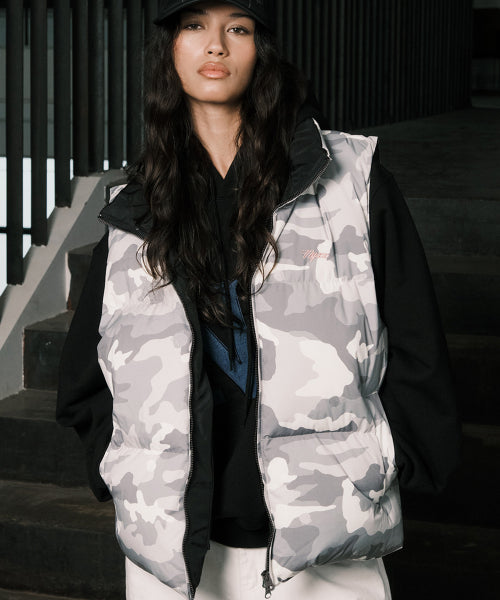 REVERSIBLE DOWN VEST BLACK - 2 COLORS