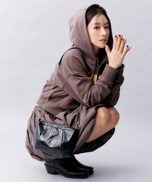 NICOLE SQUARE SHOULDER MINI CHAIN BAG #徐睿知同款! - 4 COLORS AS SHOWN