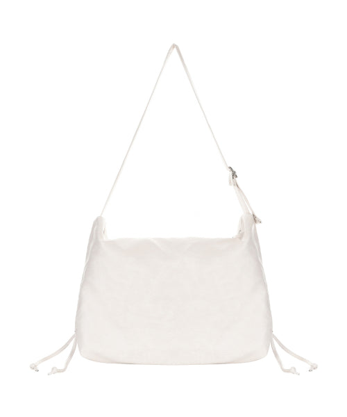 CRYSTAL SHIRRING SQUARE SHOULDER BAG #徐睿知同款! - 2 COLORS SILVER