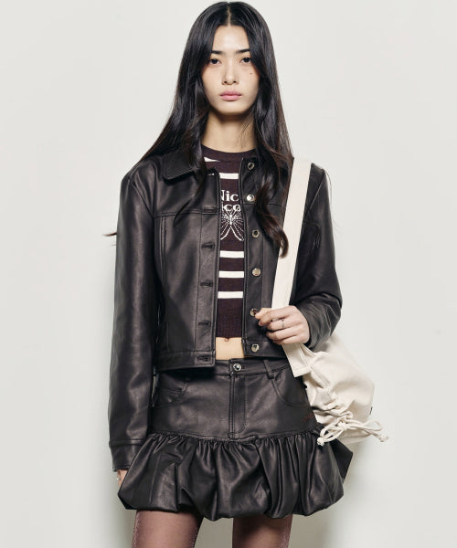 CRYSTAL SHIRRING SQUARE SHOULDER BAG #徐睿知同款! - 2 COLORS SILVER