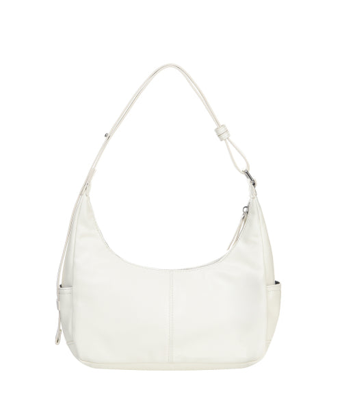 LOGO POCKET HALF SHOULDER BAG #徐睿知同款! - 2 COLORS IVORY
