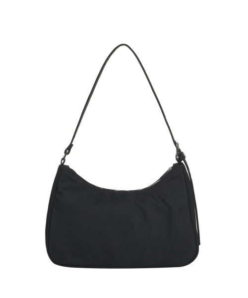 CRYSTAL NYLON AROUND MINI BAG #徐睿知同款! BLACK