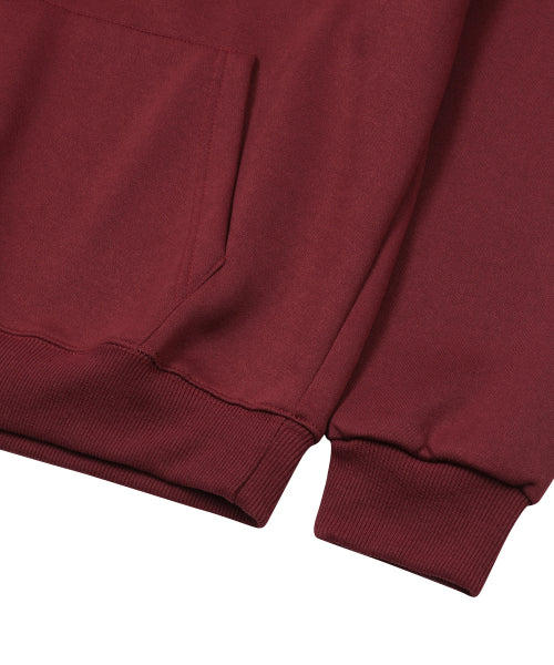 TEE LOGO HOODIE - 3 COLORS BURGUNDY
