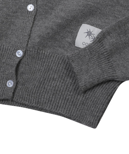 V-NECK KNIT CARDIGAN - 2 COLORS BLACK