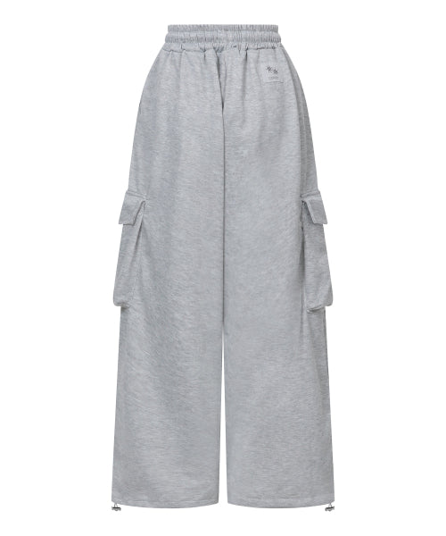 CARGO WIDE PANTS - 2 COLORS BLACK