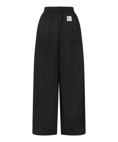 PINTUCK WIDE PANTS - 2 COLORS BLACK