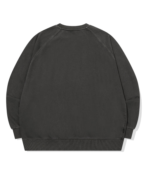 TEE RAGLAN PIGMENT SWEATSHIRT - 2 COLORS SMOKE BLACK