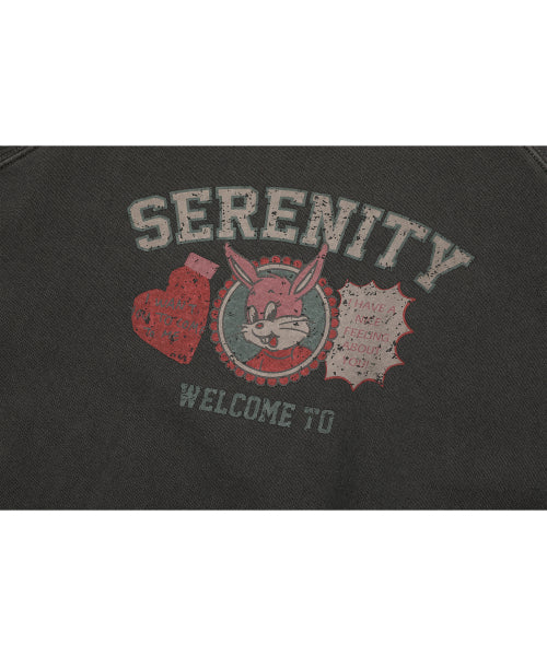 TEE RAGLAN PIGMENT SWEATSHIRT - 2 COLORS SMOKE BLACK