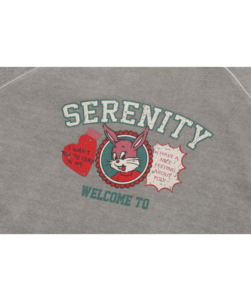 TEE RAGLAN PIGMENT SWEATSHIRT - 2 COLORS GHOST GREY