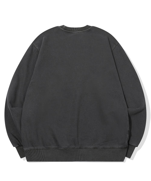 LOVE PIGMENT SWEATSHIRT SMOKE BLACK