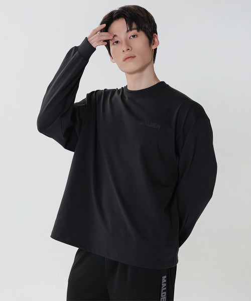 HEAVY COTTON CRACK OVERFIT LONG SLEEVE - 2 COLORS BLACK