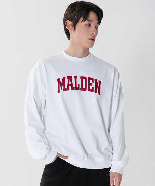 HEAVY COTTON ARCH OVERFIT SWEATSHIRT - 2 COLORS WHITE