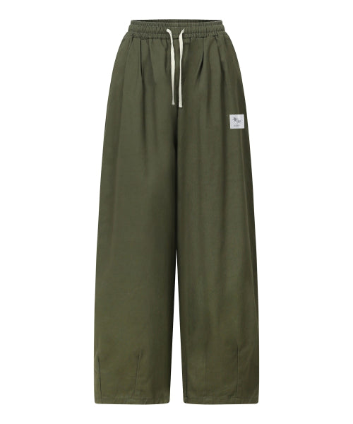 PINTUCK WIDE PANTS - 3 COLORS BLACK