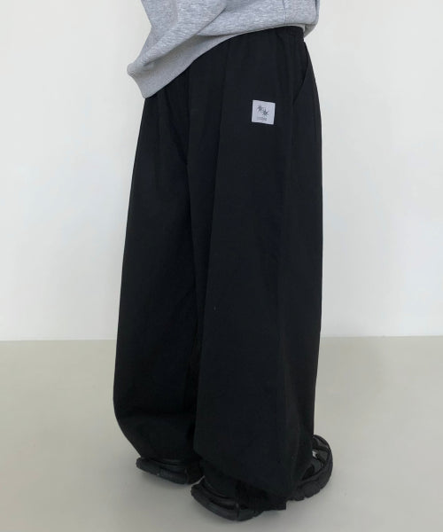 PINTUCK WIDE PANTS - 3 COLORS BLACK