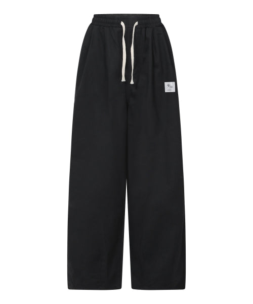 PINTUCK WIDE PANTS - 3 COLORS BLACK