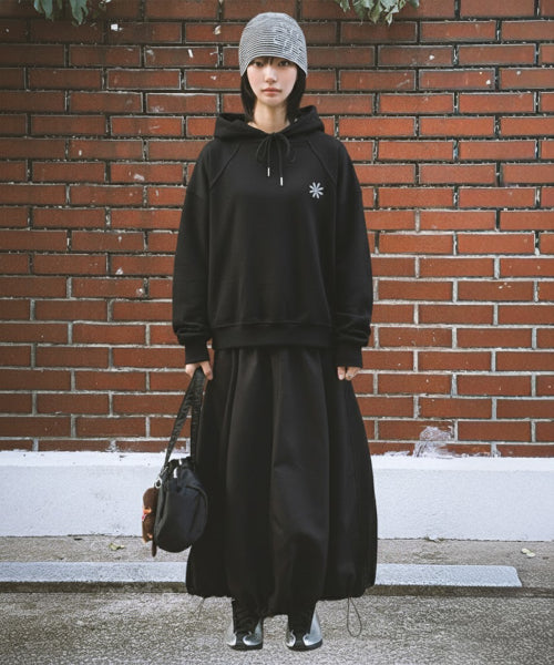 DAISY LOGO HOODIE - 2 COLORS BLACK