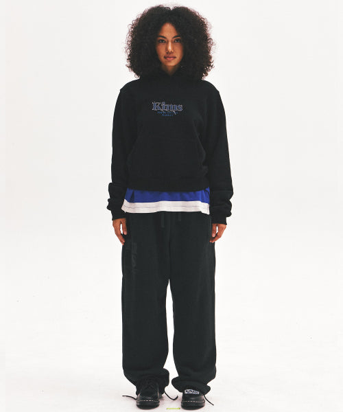 BAM DENIM APP HOODIE - 2 COLORS BLACK