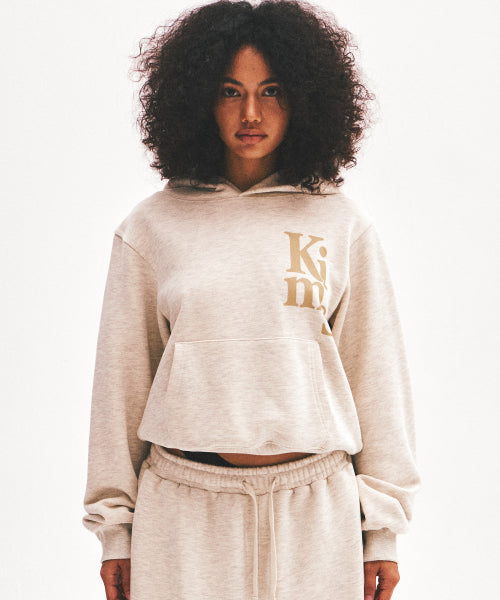 KIMS VERTICAL LOGO HOODIE - 3 COLORS OATMEAL