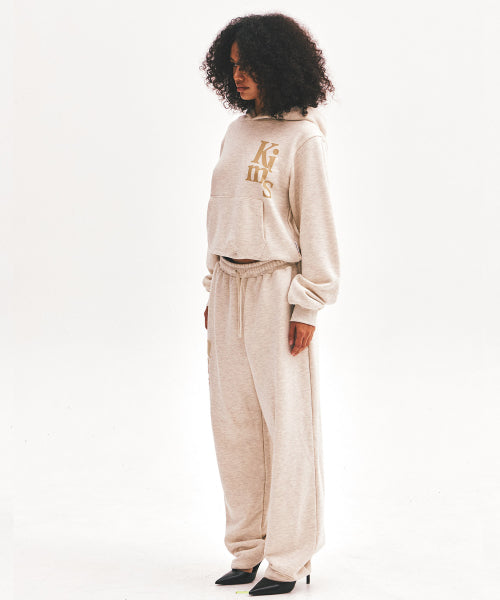 KIMS VERTICAL LOGO HOODIE - 3 COLORS OATMEAL