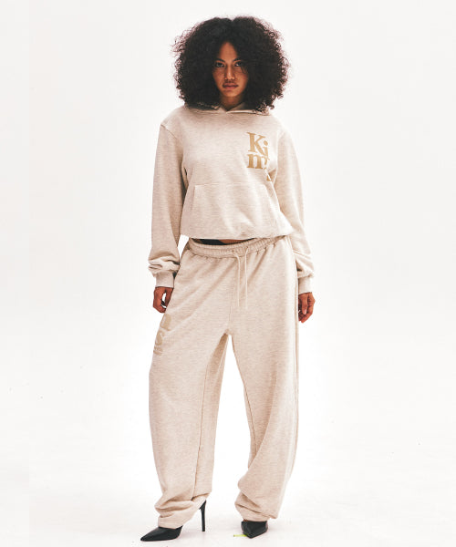 KIMS VERTICAL LOGO HOODIE - 3 COLORS OATMEAL