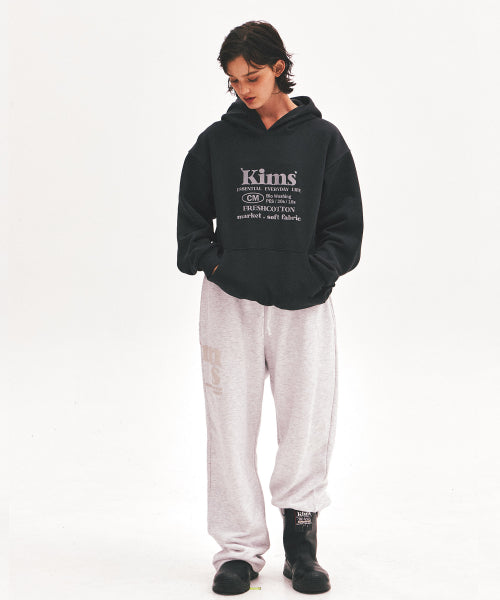 EVERYDAY BAM LOGO HOODIE - 4 COLORS CHARCOAL