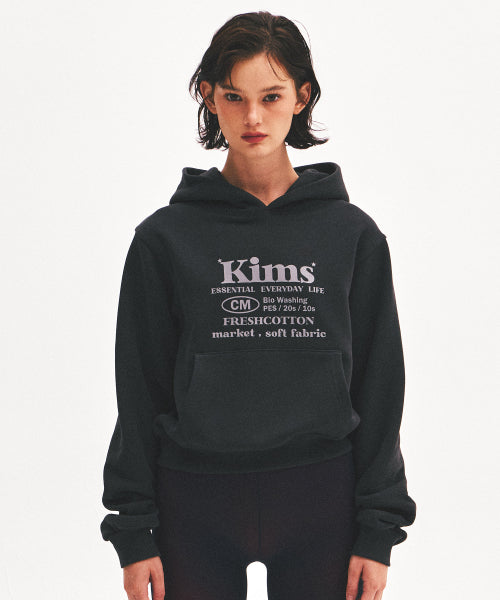 EVERYDAY BAM LOGO HOODIE - 4 COLORS CHARCOAL