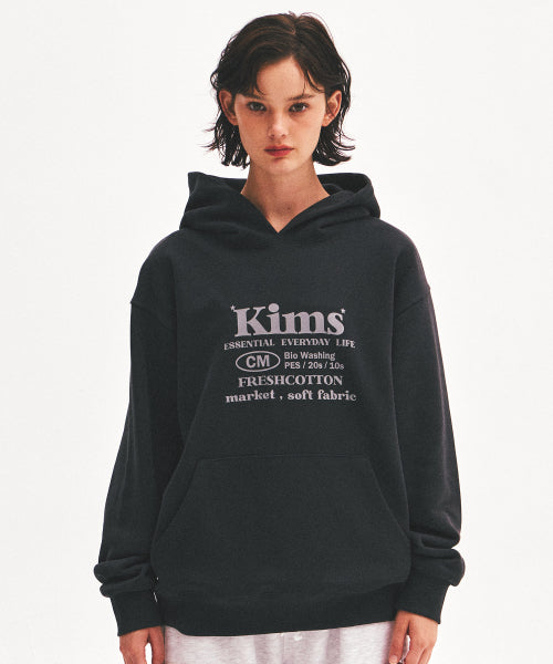 EVERYDAY BAM LOGO HOODIE - 4 COLORS CHARCOAL